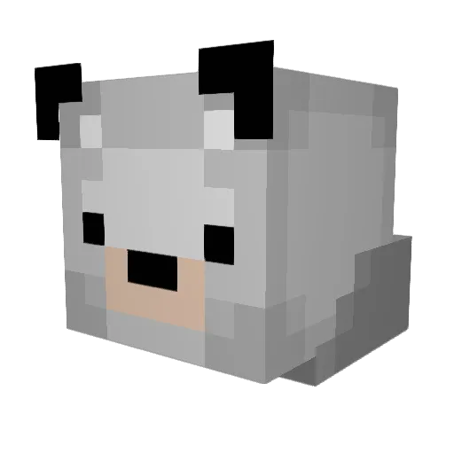 ItzToka Minecraft avatar head, 3D render