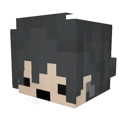 ItzToya Minecraft avatar head, 3D render