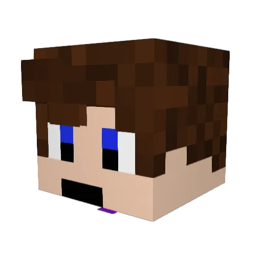ItzTpaz Minecraft avatar head, 3D render
