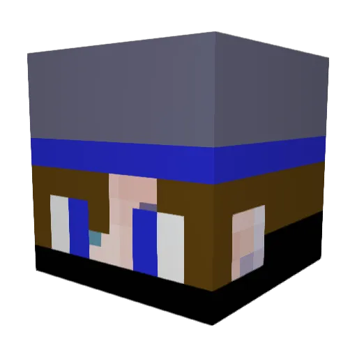 ItzTrible1 Minecraft avatar head, 3D render