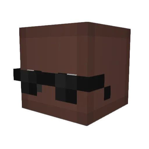 ItzTwins Minecraft avatar head, 3D render