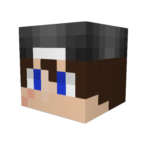 ItzTygo Minecraft avatar head, 3D render