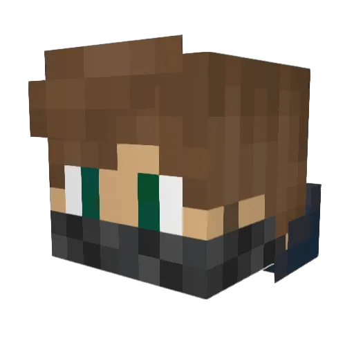 ItzUltraPlays Minecraft avatar head, 3D render