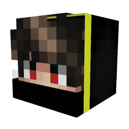 ItzUmutNL Minecraft avatar head, 3D render