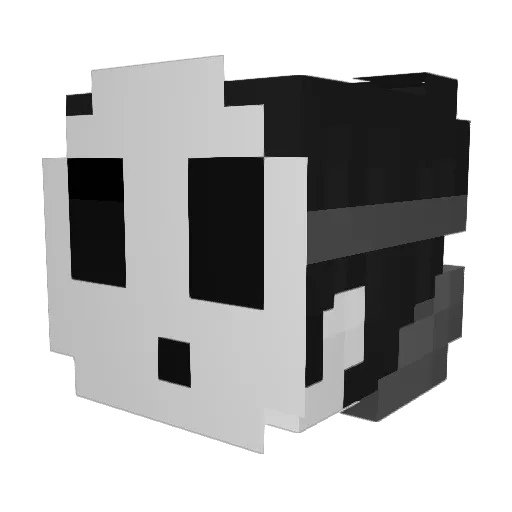 ItzV0L Minecraft avatar head, 3D render
