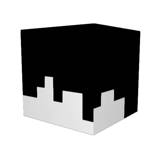 ItzVA Minecraft avatar head, 3D render