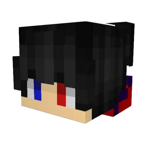 ItzVaaan Minecraft avatar head, 3D render