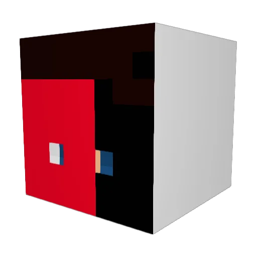 ItzVexah Minecraft avatar head, 3D render