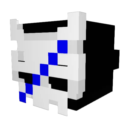 ItzVicho Minecraft avatar head, 3D render