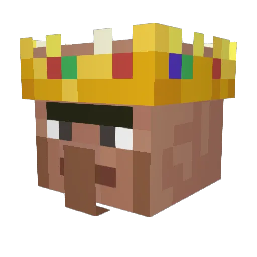 ItzVillagerTV Minecraft avatar head, 3D render