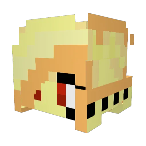 ItzVishalYT Minecraft avatar head, 3D render