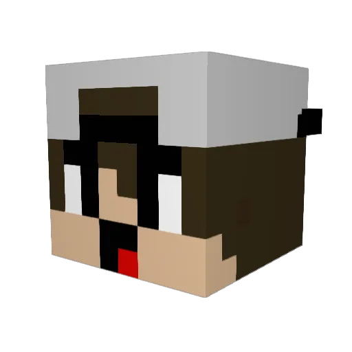 ItzVorTeX Minecraft avatar head, 3D render