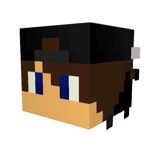 ItzVotex Minecraft avatar head, 3D render