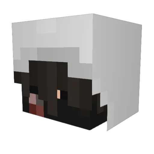 ItzVrtX Minecraft avatar head, 3D render