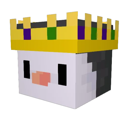 ItzWarbo Minecraft avatar head, 3D render