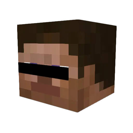 Minecraft-Avatar von ItzWardened: Kopf als 3D-Render