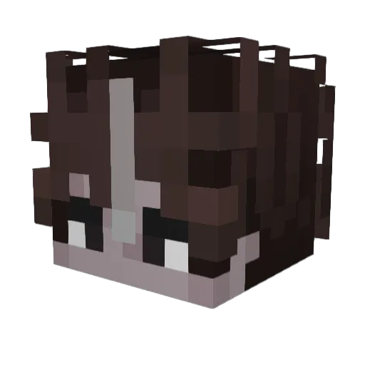 ItzXChil Minecraft avatar head, 3D render