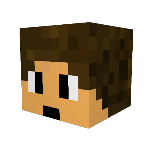 ItzXbox Minecraft avatar head, 3D render