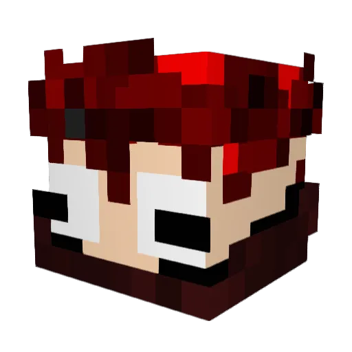 ItzXeon Minecraft avatar head, 3D render