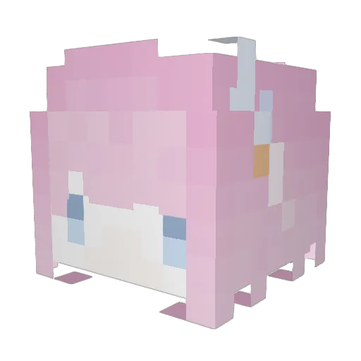 ItzXiaoHe Minecraft avatar head, 3D render