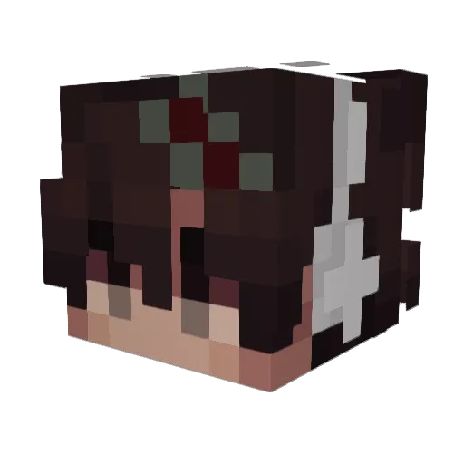ItzXic Minecraft avatar head, 3D render