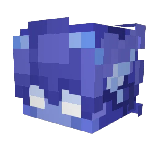 ItzYnk Minecraft avatar head, 3D render