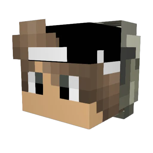 ItzYoBoiJB Minecraft avatar head, 3D render