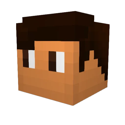 ItzYourDestiny Minecraft avatar head, 3D render
