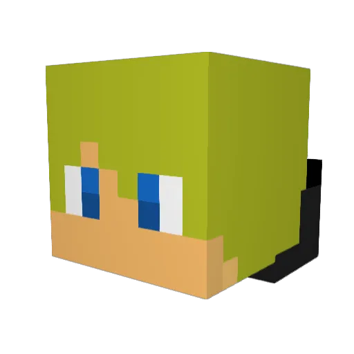 ItzZ_Houdin Minecraft avatar head, 3D render
