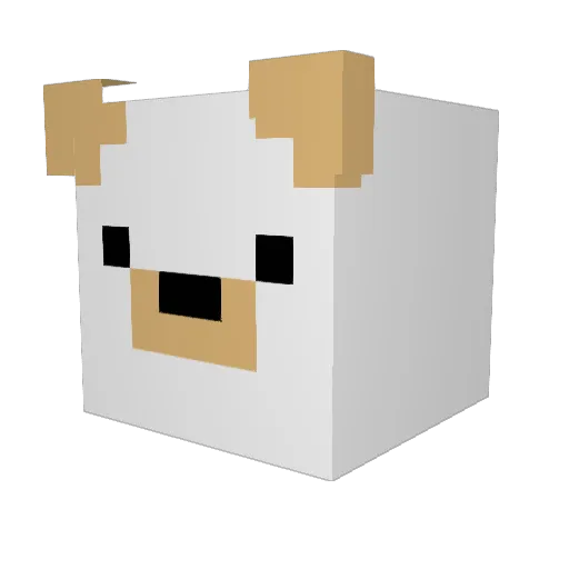 ItzZano Minecraft avatar head, 3D render