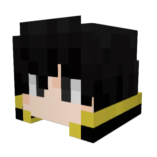 ItzZerefKun Minecraft avatar head, 3D render