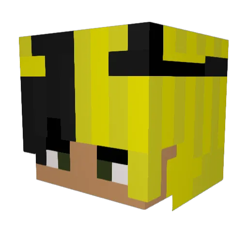 ItzZirix Minecraft avatar head, 3D render