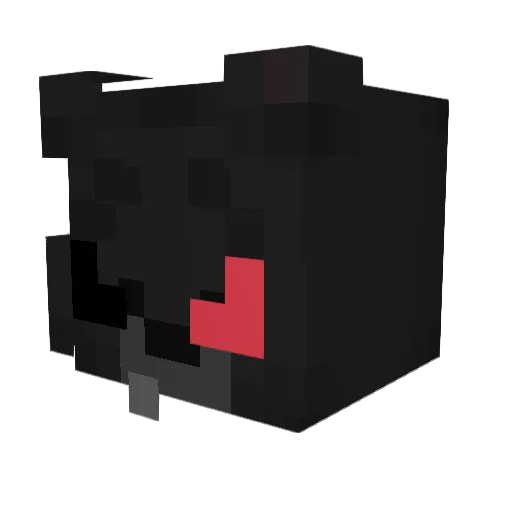 ItzZuko Minecraft avatar head, 3D render