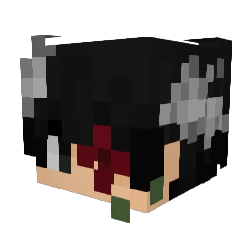 ItzZyphron Minecraft avatar head, 3D render