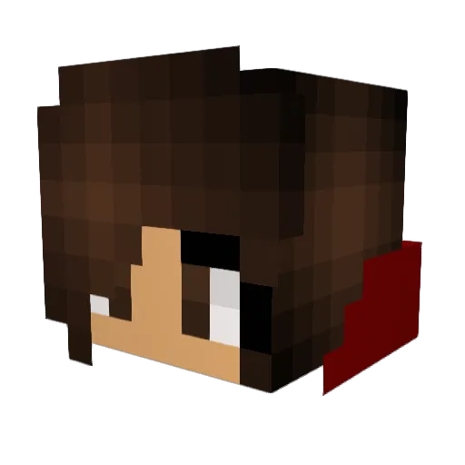 Itz_Abby Minecraft avatar head, 3D render