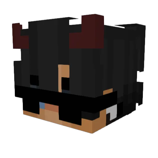 Itz_Aloo Minecraft avatar head, 3D render