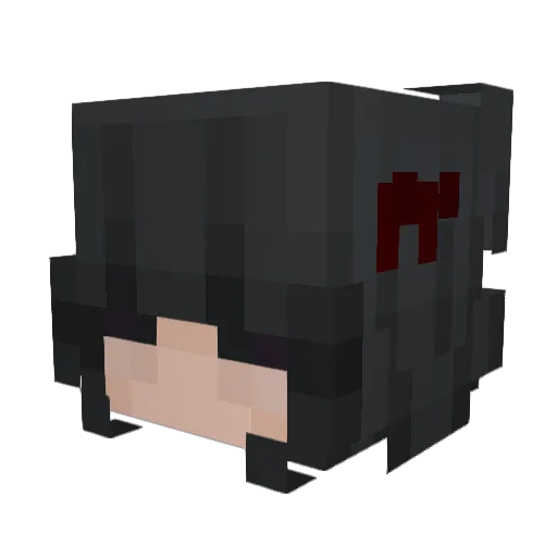 Itz_Angy Minecraft avatar head, 3D render