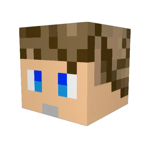Itz_Azza Minecraft avatar head, 3D render