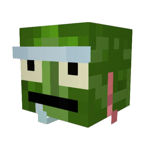 Itz_Back Minecraft avatar head, 3D render