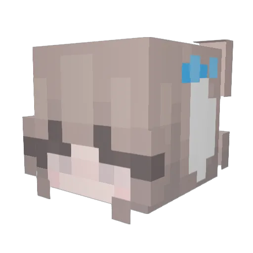 Itz_Becca Minecraft avatar head, 3D render