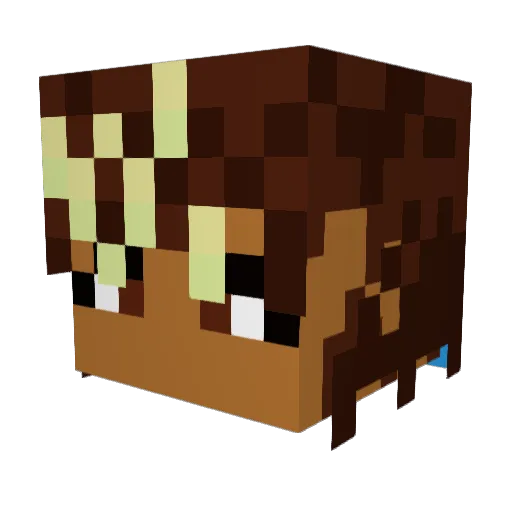 Itz_Chimera Minecraft avatar head, 3D render