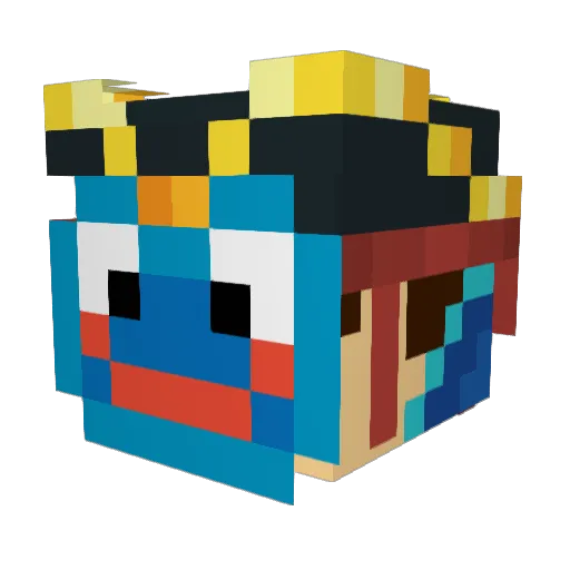 Itz_Dan Minecraft avatar head, 3D render