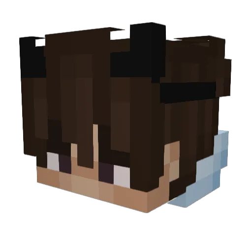 Itz_Danda Minecraft avatar head, 3D render