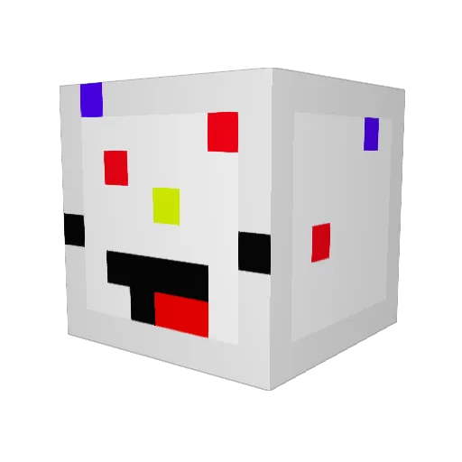 Itz_Donut_ Minecraft avatar head, 3D render