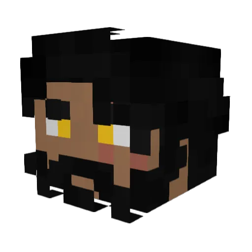 Itz_DoubleD Minecraft avatar head, 3D render