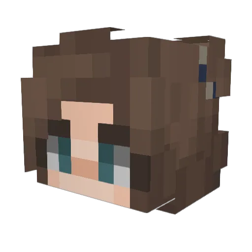Itz_Ellie_ Minecraft avatar head, 3D render