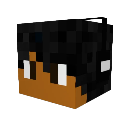 Itz_Fufur Minecraft avatar head, 3D render