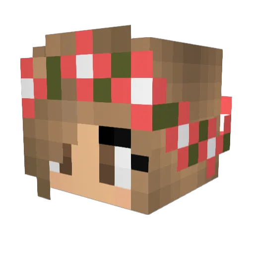 Itz_Gracie Minecraft avatar head, 3D render