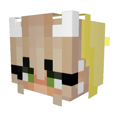 Itz_HannahBoo Minecraft avatar head, 3D render