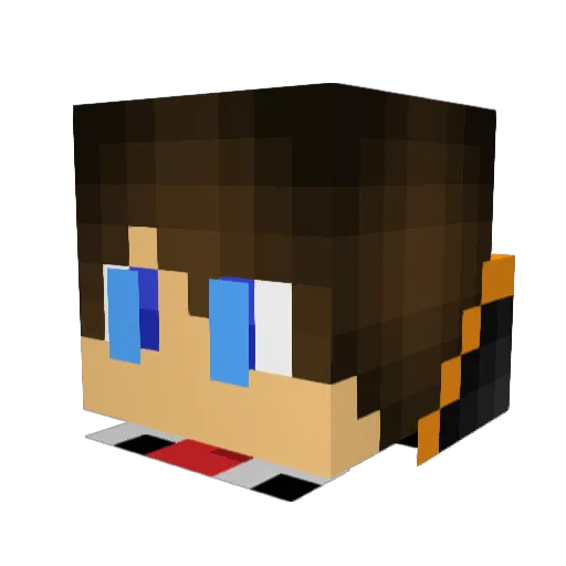 Itz_Kiev Minecraft avatar head, 3D render